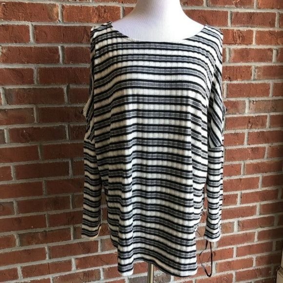 Apt. 9 Cold Shoulder Dolman Top Sweater - 1X - Picture 1 of 6